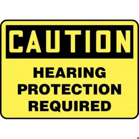 Accuform OSHA CAUTION SAFETY SIGN HEARING MPPE792XL MPPE792XL